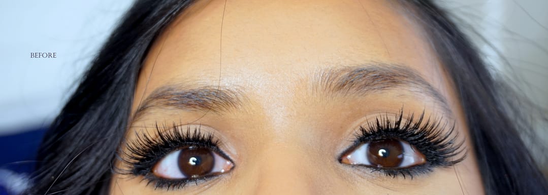 Before picture of brows